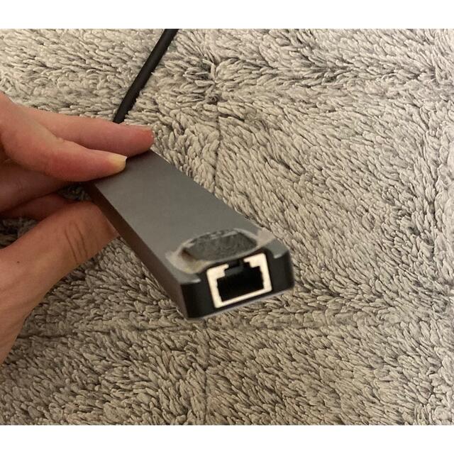 USBハブ 8 in 1 HDMI 4K急速充電 LANポート スマホ/家電/カメラのPC/タブレット(PC周辺機器)の商品写真