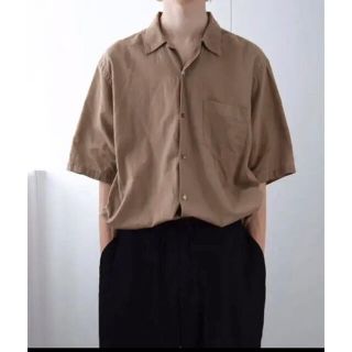 コモリ(COMOLI)の20ss comoli ベタシャン オープンカラーシャツ KHAKI サイズ3(Tシャツ/カットソー(半袖/袖なし))