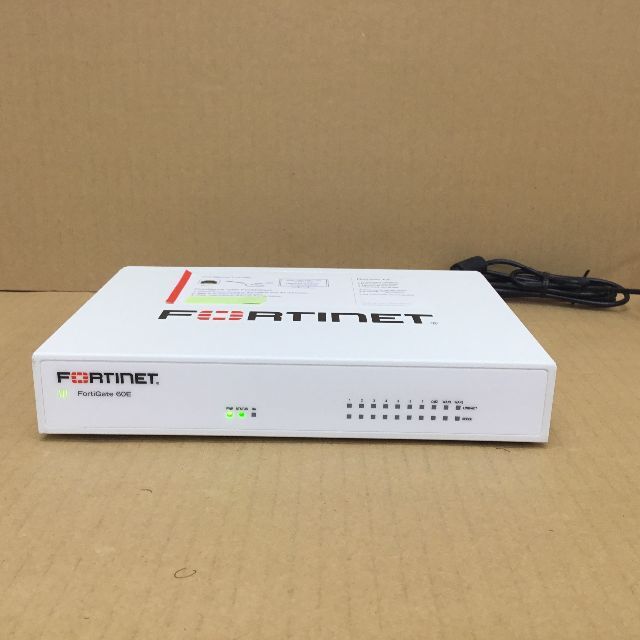 ＦＯＲＴＩＮＥＴ ファイアウォール FG-60E CloudKey 完全初期化済