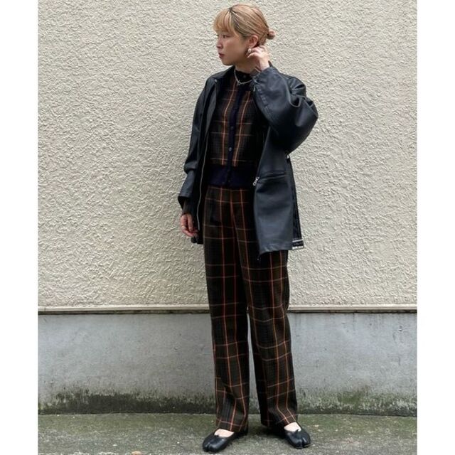 新品 AMERI CHEERFUL CHECK TOP＆PANTS セット