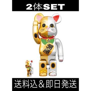 ベアブリック BE@RBRICK 招き猫 千万両 金 × 開運 銀の通販 by どぅ