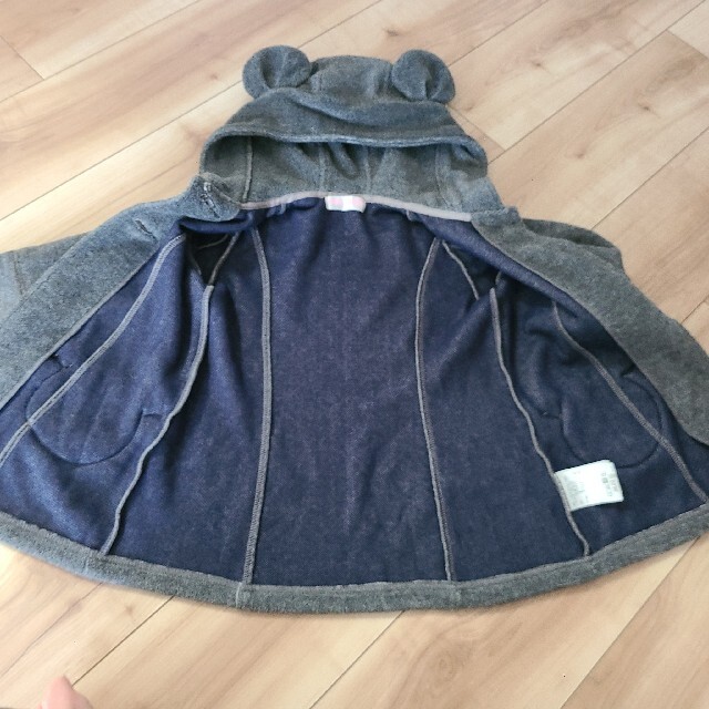 メゾピアノ　コート　クマ耳　100 キッズ/ベビー/マタニティのキッズ服女の子用(90cm~)(ジャケット/上着)の商品写真