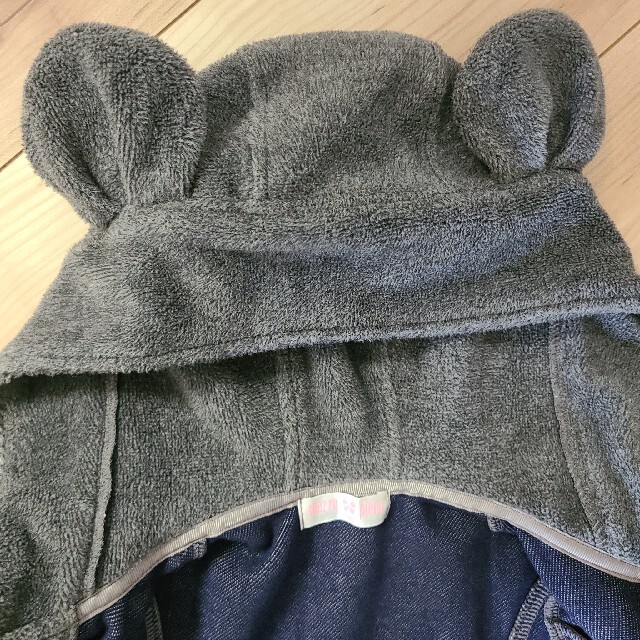 メゾピアノ　コート　クマ耳　100 キッズ/ベビー/マタニティのキッズ服女の子用(90cm~)(ジャケット/上着)の商品写真