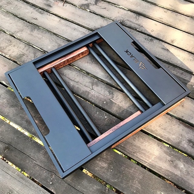 送料込】 BLACK DESIGN アイアンウッドテーブル 新品未使用の通販 by