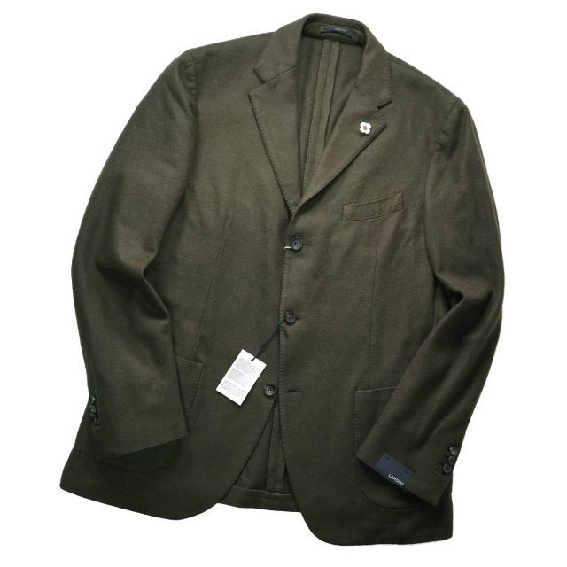 LARDINI(ラルディーニ)の新品17万 LARDINI ラルディーニ カシミア100%段返り3釦ジャケット メンズのジャケット/アウター(テーラードジャケット)の商品写真