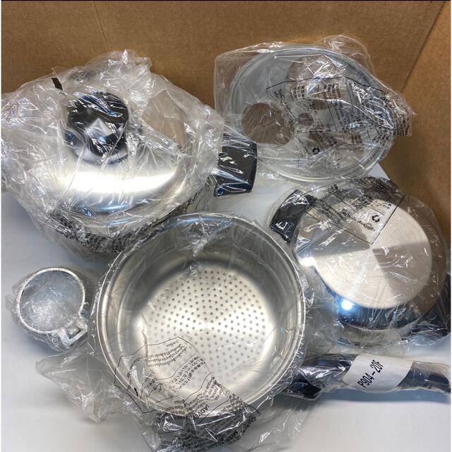 ロイヤルクイーン【IH対応品】3コート蓋付き他付属品セット 未使用保管品-