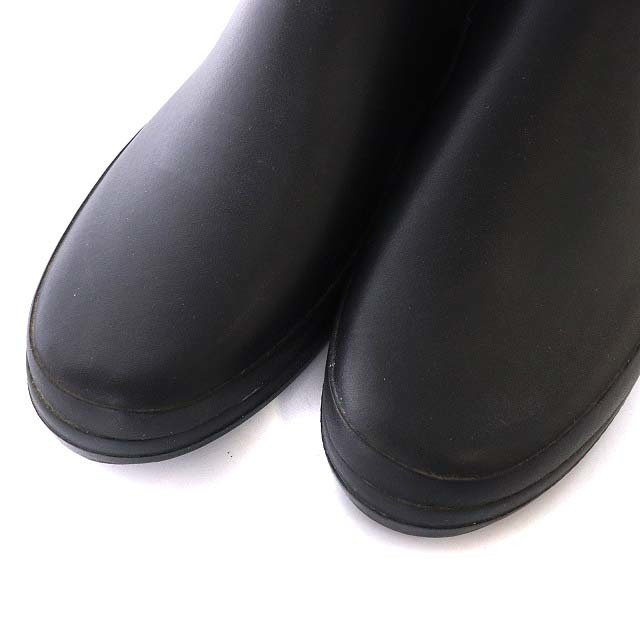 AIGLE(エーグル)のエーグル レインリングブーツ 雨靴 ラバー 37 23.5cm 黒 ブラック レディースの靴/シューズ(レインブーツ/長靴)の商品写真