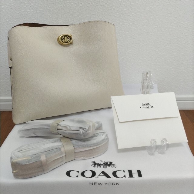 新品未使用定価COACH コーチ ショルダーバッグ ウイロー 肩掛け ホワイト