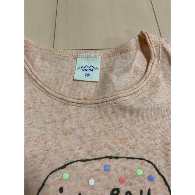 UNICA(ユニカ)のUNICA 長袖　Tシャツ　カットソー　120 女の子 キッズ/ベビー/マタニティのキッズ服女の子用(90cm~)(Tシャツ/カットソー)の商品写真