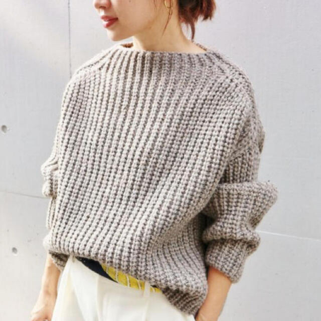 ベージュサイズイエナ IENA chere British wool プルオーバー