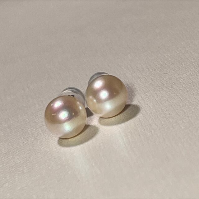 GW特別【サービス価格品8.6㎜花珠】あこや真珠 パールピアス 高級