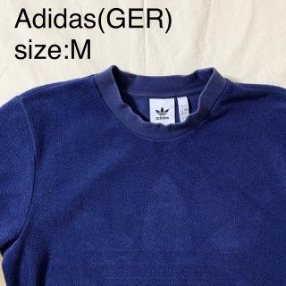 アディダス(adidas)のAdidas(GER)ビンテージフリースビッグロゴTシャツ(Tシャツ/カットソー(半袖/袖なし))