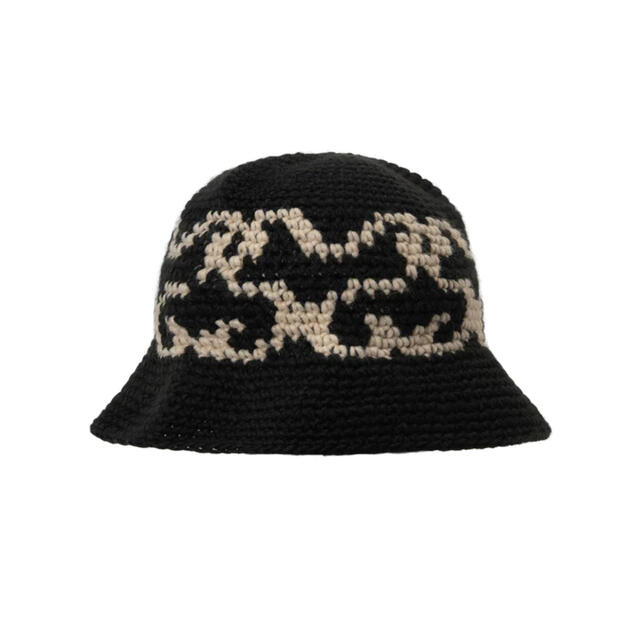 39SSSTUSSY SS KNIT BUCKET HAT 新品 黒 バケット ハット