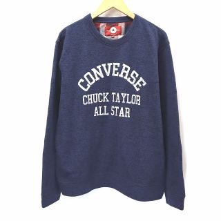 コンバース(CONVERSE)のコンバース CONVERSE ロゴプリント フリース ニット プルオーバー LL(ニット/セーター)