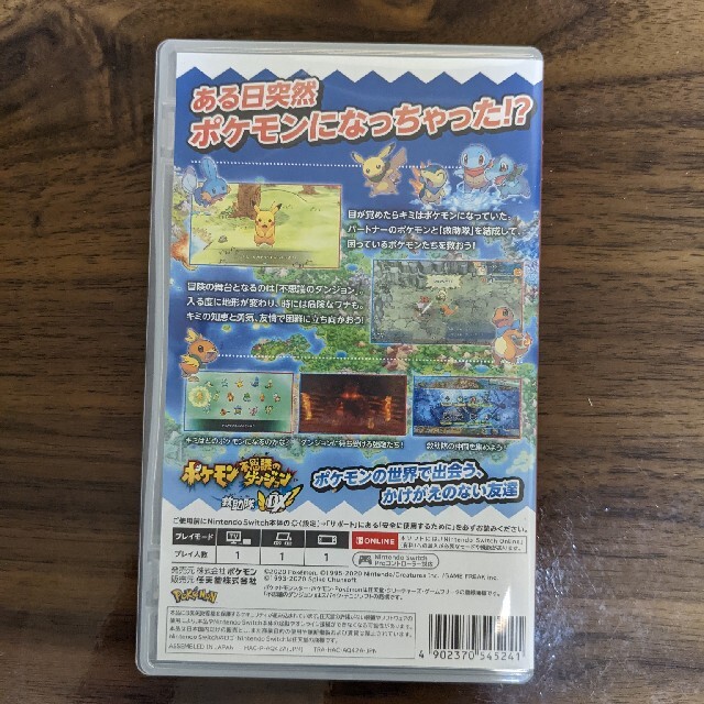 ポケモン不思議のダンジョン 救助隊DX Switch エンタメ/ホビーのゲームソフト/ゲーム機本体(家庭用ゲームソフト)の商品写真