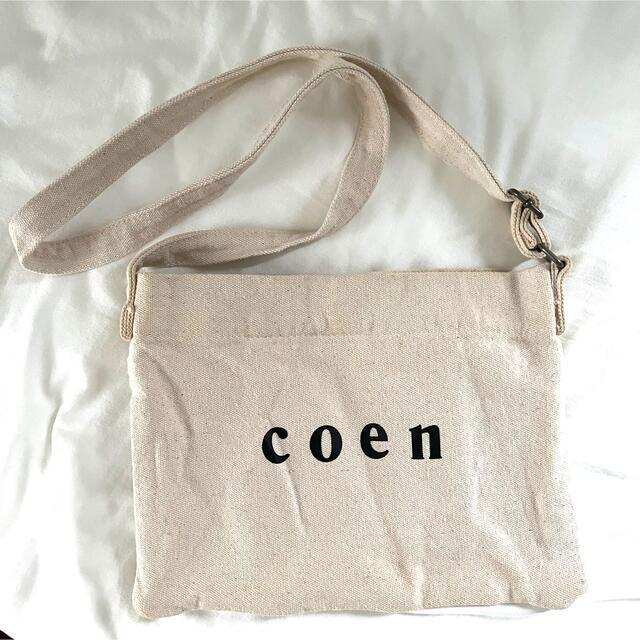 coen(コーエン)のcoen ロゴサコッシュ レディースのバッグ(ボディバッグ/ウエストポーチ)の商品写真
