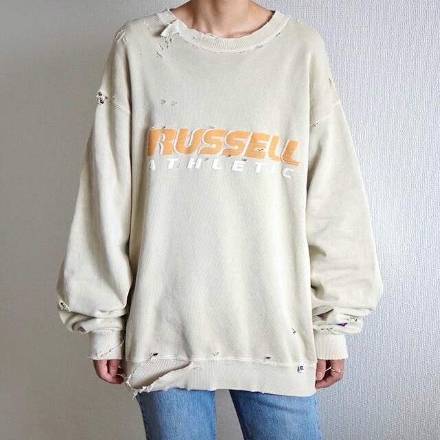 90's russell スウェット　ボロ