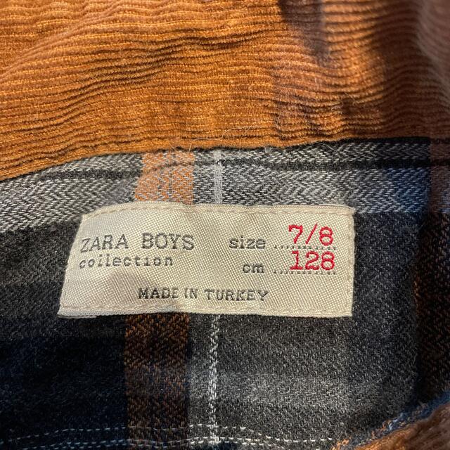 ZARA KIDS(ザラキッズ)のzara boys 120 チェックシャツ キッズ/ベビー/マタニティのキッズ服男の子用(90cm~)(Tシャツ/カットソー)の商品写真