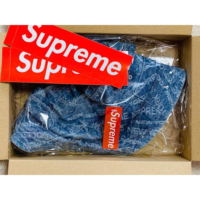 Supreme(シュプリーム)のMulti Type Jacquard Denim Crusher M/L メンズの帽子(ハット)の商品写真