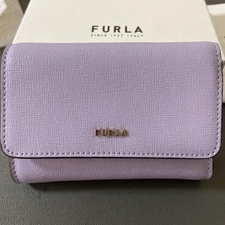 フルラ(Furla)の新品 フルラ ☆バビロン 三つ折り財布 パープル&ベージュ(折り財布)