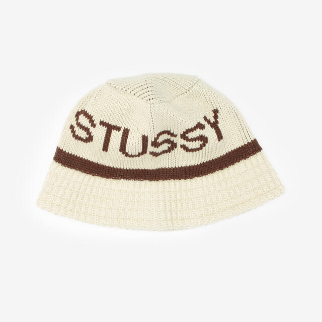 STUSSY JACQUARD KNIT BUCKET HAT S/M 新品