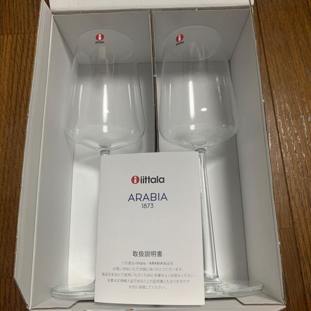 iittala(イッタラ)のiittalaホワイトワイングラス インテリア/住まい/日用品のキッチン/食器(グラス/カップ)の商品写真