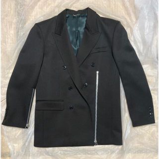 JOHN LAWRENCE SULLIVAN - 20ss JOHN LAWRENCE SULLIVAN ジップウール 大人気定番商品 サリバン 美品 20ss 44 ブラック ジャケット ジップ ウール テーラードジャケット