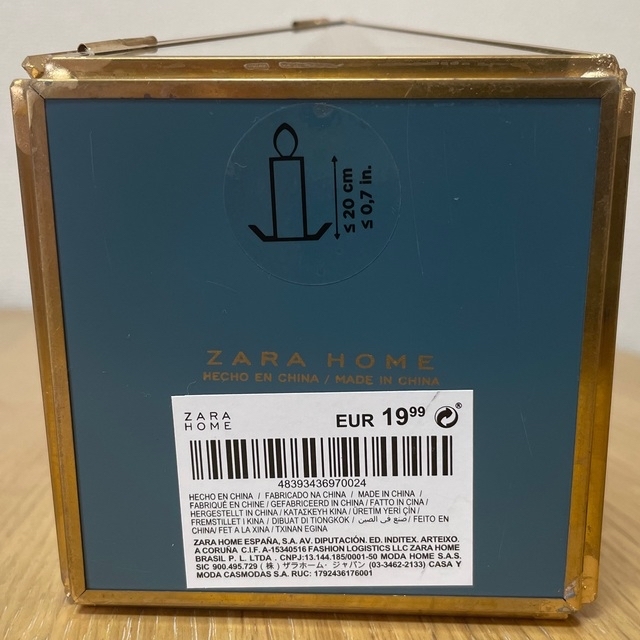 ZARA HOME(ザラホーム)のZARA HOMEゴールドガラス　ミニランタン インテリア/住まい/日用品のインテリア小物(その他)の商品写真