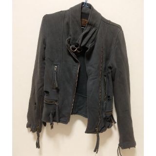 マウジー(moussy)のMOUSSY　ダメージアウター　USED古着(ライダースジャケット)