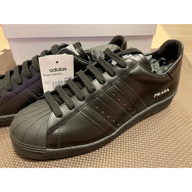 のサイズ PRADA × adidas スーパースター 黒 29cm ブランド