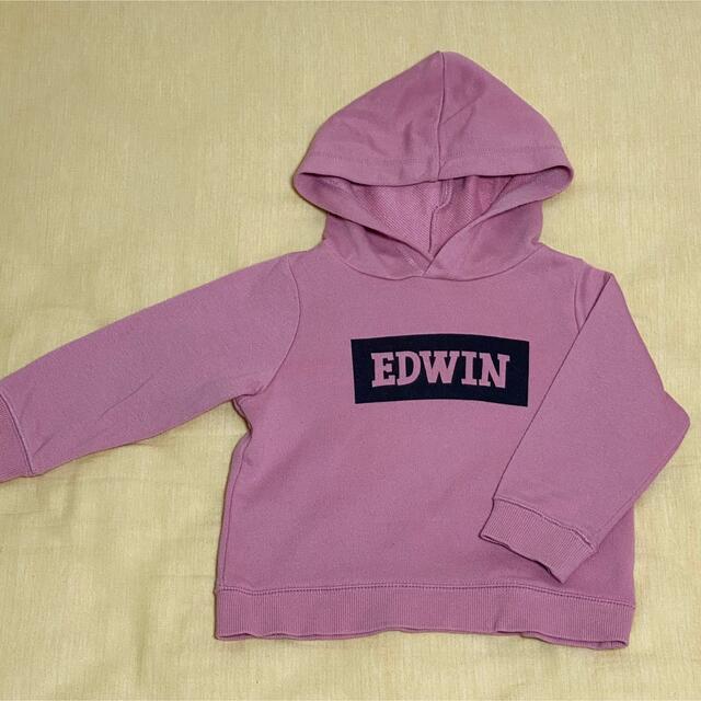 EDWIN(エドウィン)のEDWIN パーカー 90 キッズ/ベビー/マタニティのキッズ服女の子用(90cm~)(Tシャツ/カットソー)の商品写真