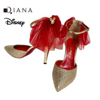 DIANA ダイアナ パンプス ゴールド ディズニー ミッキーマウス 21.5- DIANA ダイアナ パンプス ゴールド ディズニー ミッキーマウス 21.5-