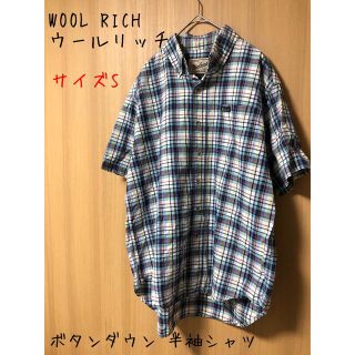 ウールリッチ(WOOLRICH)のWOOL RICH ウールリッチ ボタンダウン 半袖シャツ  S(シャツ)