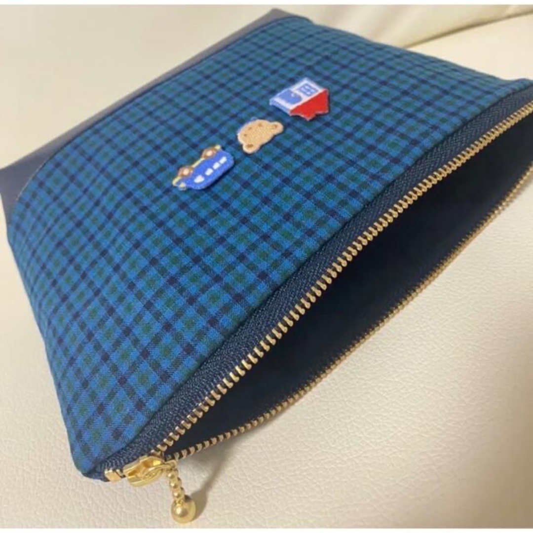 1521.ハンドメイド 20cmファスナーポーチ フランシュリッペ