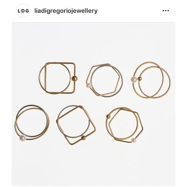 H.P.FRANCE(アッシュペーフランス)の❤️ Lia  Di   Gregorio 二連リング レディースのアクセサリー(リング(指輪))の商品写真