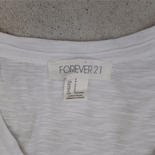 H&M(エイチアンドエム)の【forever 21】白Tee レディースのトップス(Tシャツ(半袖/袖なし))の商品写真