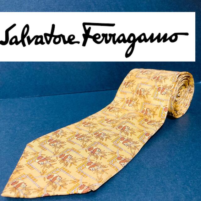 Salvatore Ferragamo フェラガモ ネクタイ イエロー