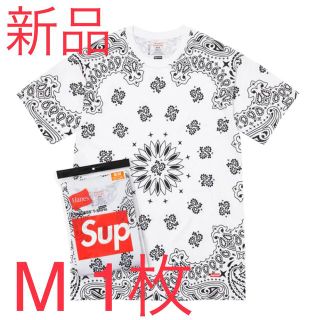 シュプリーム(Supreme)のSupreme Hanes Bandana バンダナTシャツ ホワイト M(Tシャツ/カットソー(半袖/袖なし))