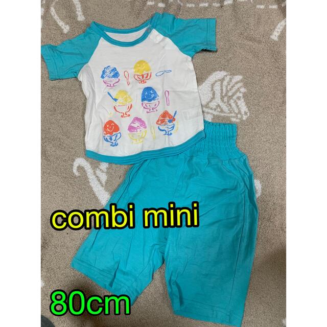 Combi mini(コンビミニ)のcombi mini 半袖　パジャマ　80cm キッズ/ベビー/マタニティのベビー服(~85cm)(パジャマ)の商品写真