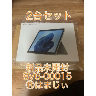 マイクロソフト(Microsoft)の【2台】【新品】Microsoft Surface Go3 8V6-00015(ノートPC)