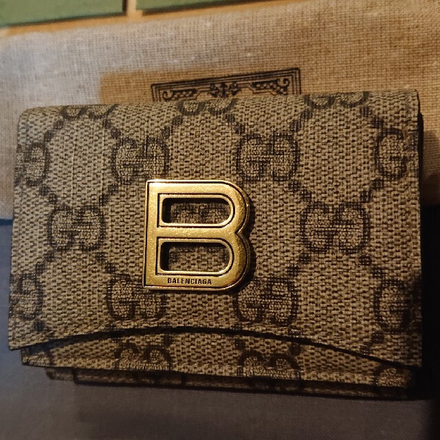 日本最級 Gucci 財布 三つ折り バレンシアガ グッチ 極美品 - 折り財布