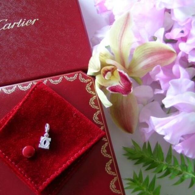 Cartier(カルティエ)の★正規品★Cartier★２Cベビーチャーム&リング#8.0★７５０WG レディースのアクセサリー(リング(指輪))の商品写真