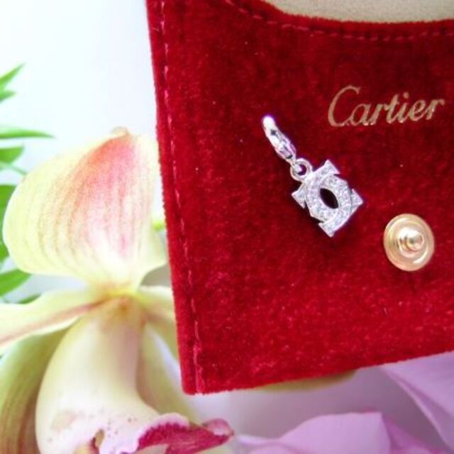 Cartier(カルティエ)の★正規品★Cartier★２Cベビーチャーム&リング#8.0★７５０WG レディースのアクセサリー(リング(指輪))の商品写真