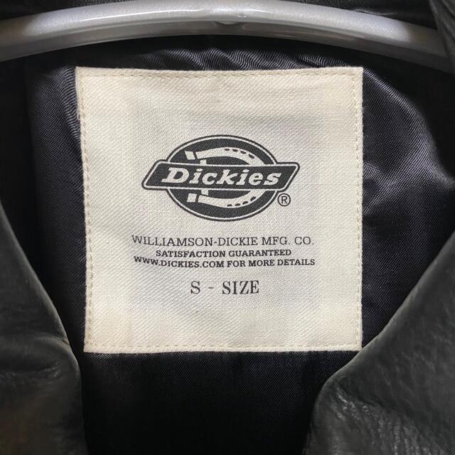 Dickies(ディッキーズ)のDickies ディッキーズ『匠』オイルマットレザージャケット S ブラック メンズのジャケット/アウター(レザージャケット)の商品写真
