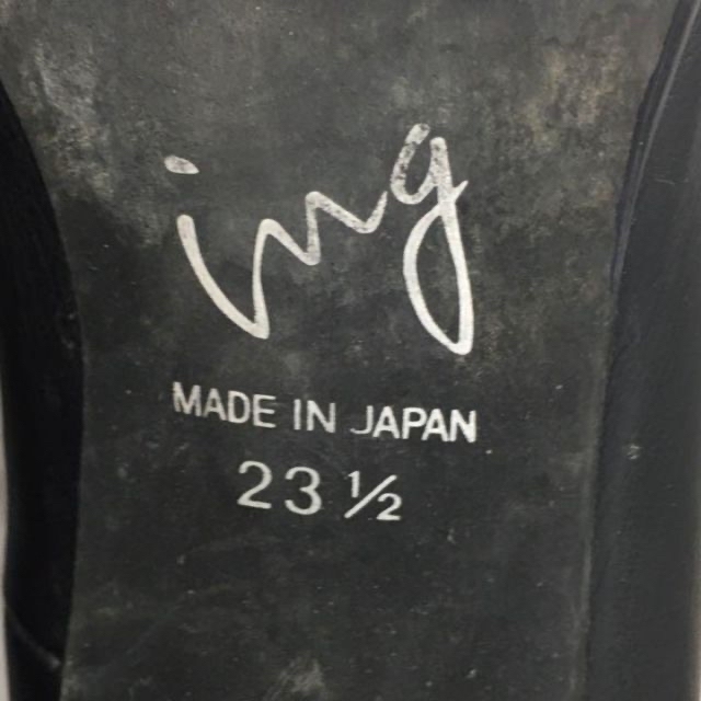 ing - ing イング パンプス ヒール フォーマル ブラック 日本製 23 1/2