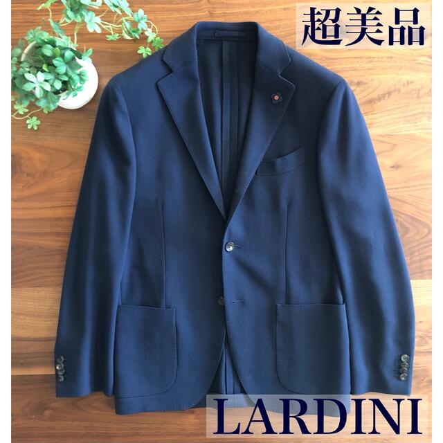 新しいエルメス 【超美品/秋冬】LARDINIラルディーニネイビー織柄