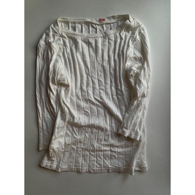 YOUNG&OLSEN - 【送料込】YOUNG&OLSEN リブトップス 七分丈 ホワイトの ... young&olsen リブトップス