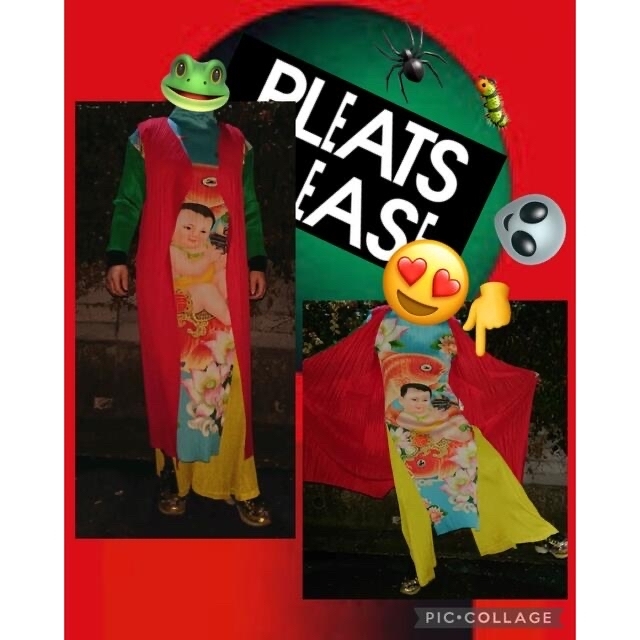 PLEATS PLEASE ロングジレ3 イッセイミヤケ プリーツプリーズ