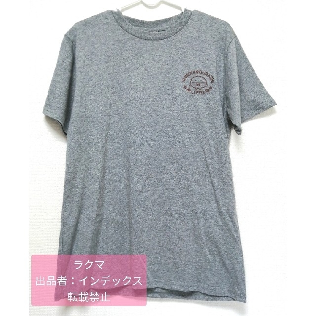 サンエックス(サンエックス)のすみっコぐらし Ｔシャツ 半袖 Ｍ グレー しろくま ねこ ぺんぎん？ とんかつ エンタメ/ホビーのアニメグッズ(その他)の商品写真