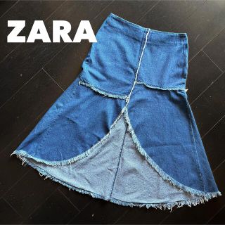 ザラ(ZARA)のZARA【未使用/タグなし】M（11号くらい）デニムスカート(ロングスカート)